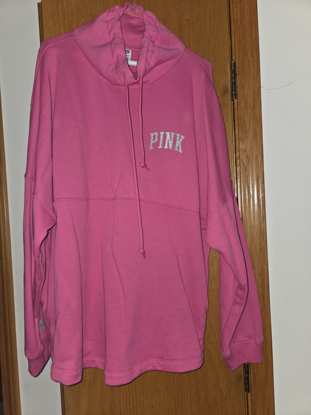PINK Victoria's Secret Bright Pink Crewneck Pullover